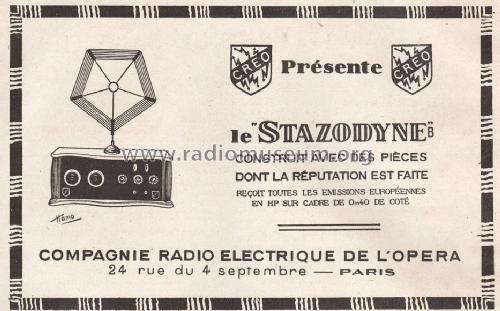 Stazodyne B; CRÉO C.R.É.O., (ID = 1703896) Radio