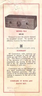Crescent Radio Mfg. Co. sales brochure ; Crescent Radio Mfg. (ID = 2086851) Paper