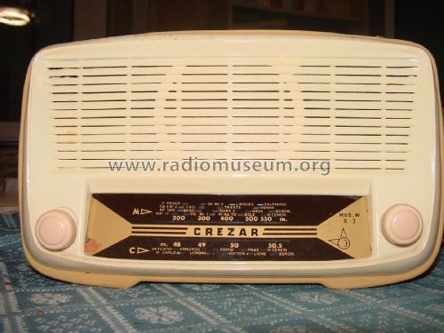 Mod. W R3; Crezar; Milano (ID = 1801703) Radio