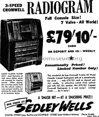 Cromwell 7123E; Cromwell, Gulbransen (ID = 2834523) Radio