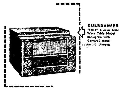 Gulbransen Sable 6255RG; Cromwell, Gulbransen (ID = 3121069) Radio