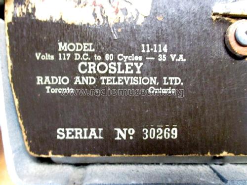 Serenader 11-114U; Crosley Radio and (ID = 2885177) Radio