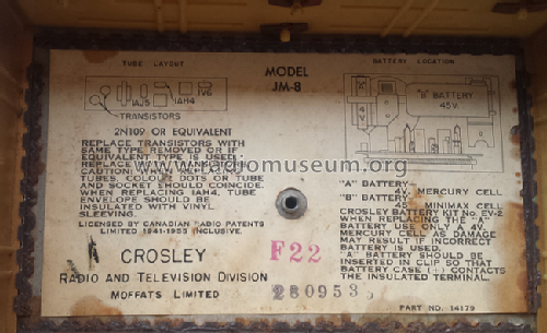 Book Radio JM-8; Crosley Radio and (ID = 1841232) Radio