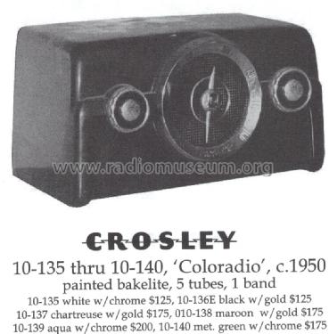 10-135 Coloradio; Crosley Radio Corp.; (ID = 1401304) Radio