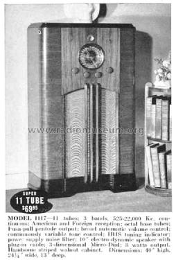 1117 'Super 11' ; Crosley Radio Corp.; (ID = 1400560) Radio