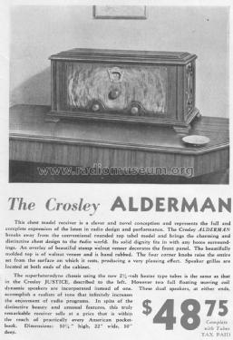 129-1 'Alderman' Ch= 129-1; Crosley Radio Corp.; (ID = 1547202) Radio