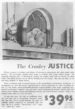 129 'Justice' Ch= 129; Crosley Radio Corp.; (ID = 1547039) Radio