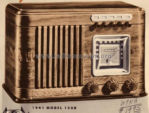 12 AD ; Crosley Radio Corp.; (ID = 254807) Radio