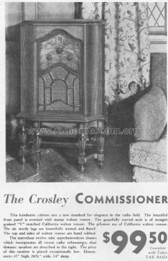 132-1 'Commissioner' Ch= 132-1; Crosley Radio Corp.; (ID = 1590807) Radio