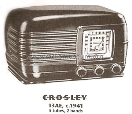 13 AE ; Crosley Radio Corp.; (ID = 1821358) Radio