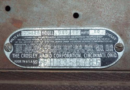 Dual Seven Lowboy Ch= 168; Crosley Radio Corp.; (ID = 1712652) Radio