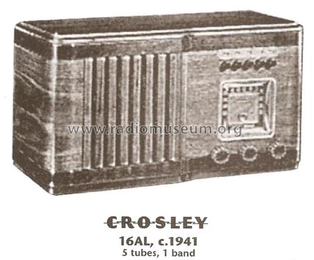 16 AL ; Crosley Radio Corp.; (ID = 1821359) Radio