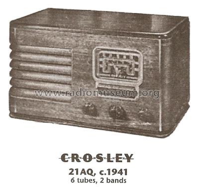 21 AQ ; Crosley Radio Corp.; (ID = 1821360) Radio