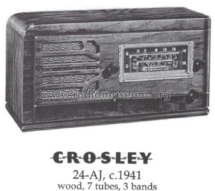 24 AJ ; Crosley Radio Corp.; (ID = 1404173) Radio