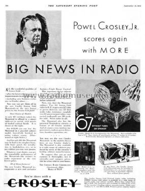 31S Montrad Ch= 63; Crosley Radio Corp.; (ID = 248472) Radio
