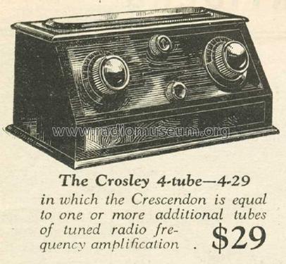 4-29 ; Crosley Radio Corp.; (ID = 1047834) Radio