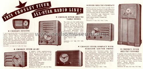 517 Fiver DeLuxe Compact ; Crosley Radio Corp.; (ID = 1364937) Radio