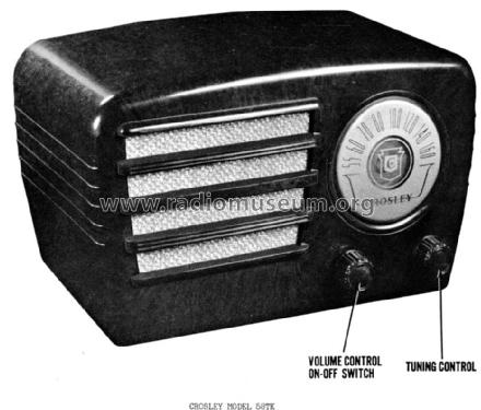 58TK ; Crosley Radio Corp.; (ID = 951767) Radio