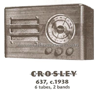 637 Super Six ; Crosley Radio Corp.; (ID = 1821809) Radio