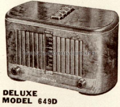 Super Sextette 649D DeLuxe Ch= 649; Crosley Radio Corp.; (ID = 1359670) Radio