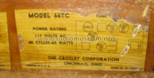 66TC ; Crosley Radio Corp.; (ID = 1808585) Radio