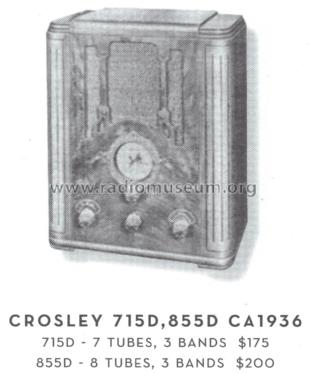 715-D 'Corsair' Ch= 715; Crosley Radio Corp.; (ID = 1596341) Radio