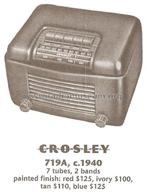 719A Ch= 719; Crosley Radio Corp.; (ID = 1821954) Radio