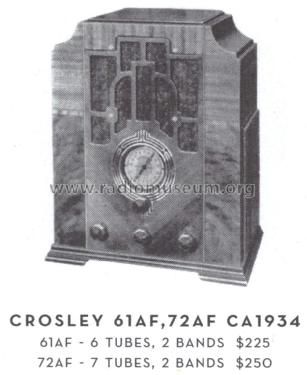 72 Ch= 7H3; Crosley Radio Corp.; (ID = 1598245) Radio