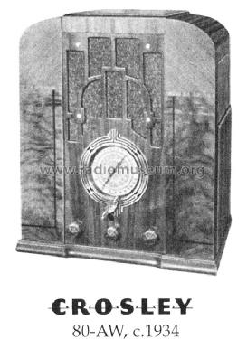 80AW Ch= 8H1; Crosley Radio Corp.; (ID = 144316) Radio