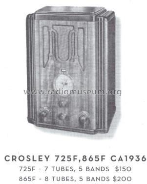 865 'Monitor' Ch= 865; Crosley Radio Corp.; (ID = 1597103) Radio