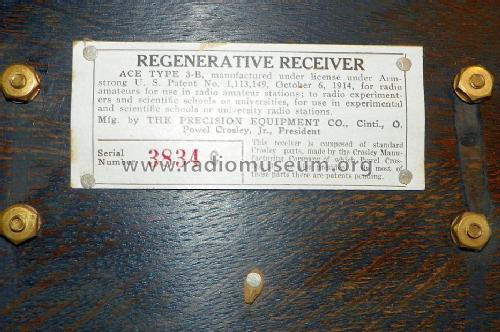 ACE Regenerative Receiver Type 3B; Crosley Radio Corp.; (ID = 1527326) Radio