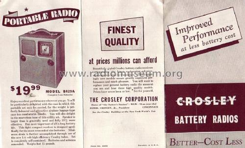 B449A Ch= 449; Crosley Radio Corp.; (ID = 1353984) Radio