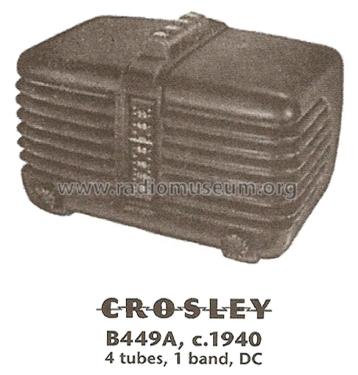 B449A Ch= 449; Crosley Radio Corp.; (ID = 1821963) Radio
