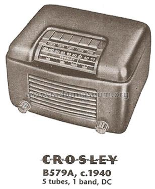 B579A Ch= 579; Crosley Radio Corp.; (ID = 1821999) Radio