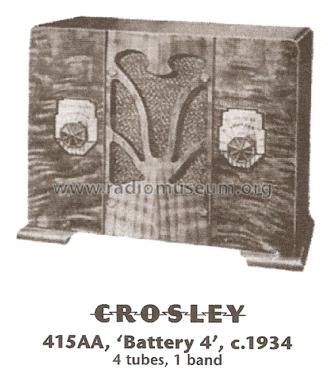Battery Forty Ch= 4B1; Crosley Radio Corp.; (ID = 1821385) Radio