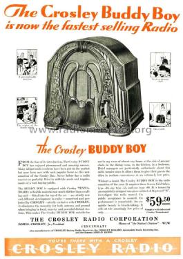 Buddy Boy Ch= 54; Crosley Radio Corp.; (ID = 1106215) Radio