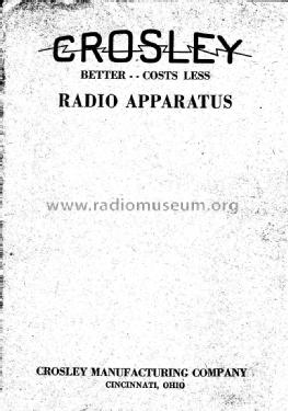 Circa Dec. 1922 Crosley Catalog ; Crosley Radio Corp.; (ID = 1173694) Paper
