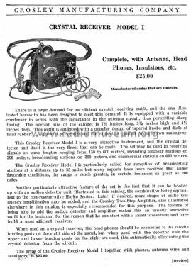 Circa Dec. 1922 Crosley Catalog ; Crosley Radio Corp.; (ID = 1173710) Paper