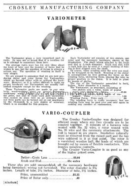 Circa Dec. 1922 Crosley Catalog ; Crosley Radio Corp.; (ID = 1173720) Paper