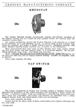 Circa Dec. 1922 Crosley Catalog ; Crosley Radio Corp.; (ID = 1173723) Paper