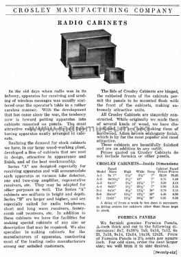 Circa Dec. 1922 Crosley Catalog ; Crosley Radio Corp.; (ID = 1173732) Paper