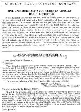 Circa Dec. 1922 Crosley Catalog ; Crosley Radio Corp.; (ID = 1173733) Paper