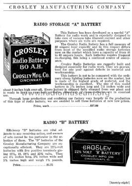 Circa Dec. 1922 Crosley Catalog ; Crosley Radio Corp.; (ID = 1173735) Paper