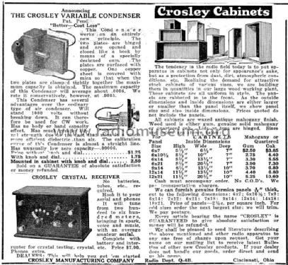 Crosley Crystal Receiver ; Crosley Radio Corp.; (ID = 1153554) Crystal