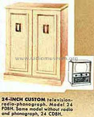 Custom 24 CDBH ; Crosley Radio Corp.; (ID = 1832737) Television