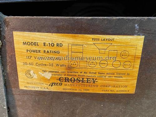 E10RD Ch= 10E; Crosley Radio Corp.; (ID = 2885513) Radio