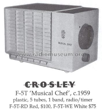 F-5T RD Musical Chef ; Crosley Radio Corp.; (ID = 1404834) Radio