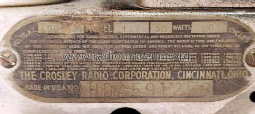 Forty 184; Crosley Radio Corp.; (ID = 2800435) Radio