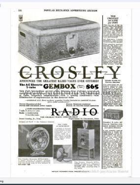 Gembox 610; Crosley Radio Corp.; (ID = 848661) Radio