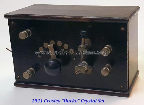 Harko Radio Receiver also called Radiator; Crosley Radio Corp.; (ID = 2292289) Crystal